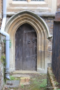 Blunham, St Edmund or St James. Chancel, priest's door.