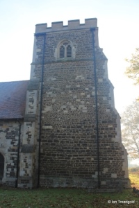 All Saints, Tilsworth. Tower from the north.