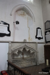 Blunham, St Edmund or St James. North wall of chancel, internal.