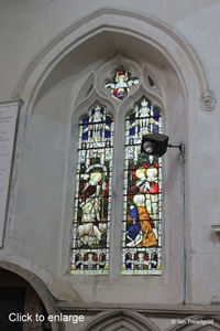 Blunham, St Edmund or St James. Chancel, south window internal.