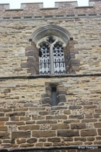 Cople - All Saints. West tower, west belfry light.