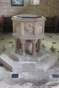 Cardington - St Mary. Font.