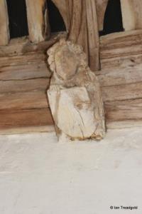 Toddington - St George. South porch roof.