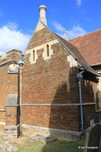 Campton - All Saints. Organ chamber.