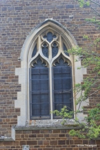Campton - All Saints. North aisle, west window.
