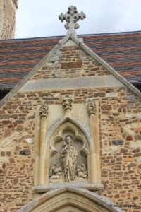 Clifton - All Saints. South porch carving.