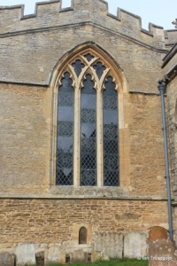 Turvey - All Saints. South aisle, east window.