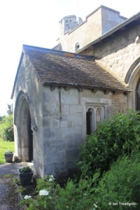 Chalgrave - All Saints. South porch from the east.
