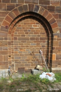 Clophill - St Mary. Blocked west door. Clophill - St Mary. Blocked west door.