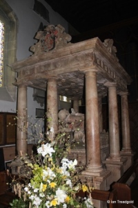 Turvey - All Saints. North aisle, eastern tomb.