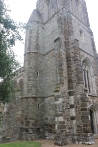 Cockayne Hatley - St John the Baptist. Tower from the north-west.