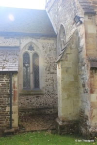 Westoning - St Mary. Chancel, north-west window.