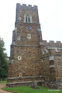 Eversholt - St John the Baptist. Tower from the south.