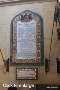 Woburn - St Mary. South aisle, east end memorial.