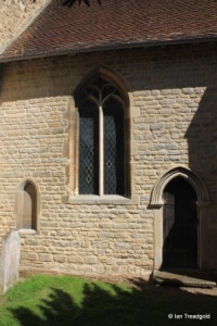 Wootton - St Mary. Chancel, south-west window. Wootton - St Mary. Chancel, south-west window.