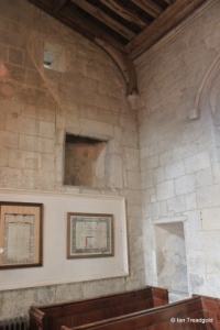 Edlesborough - St Mary the Virgin. North aisle, lodging windows and fireplace.
