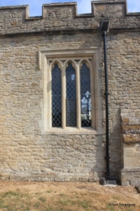 Yelden - St Mary. South aisle, south-west window.