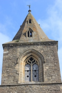 Yelden - St Mary. Tower belfry window.