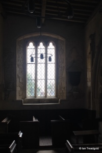Yelden - St Mary. South aisle, east window internal.