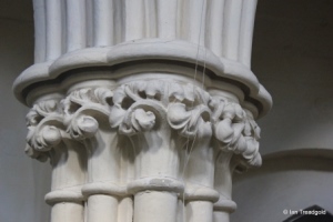 Eaton Bray - St Mary the Virgin. North arcade capital.