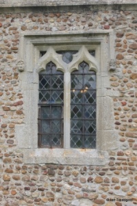 Eyeworth - All Saints. South aisle, western window.