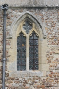 Eyeworth - All Saints. South aisle, eastern window.
