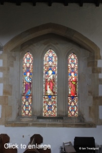Everton - St Mary. North aisle eastern window internal.
