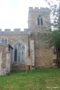 Edworth - St George. Nave and tower from the north.