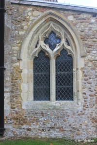 Edworth - St George. Nave aisle, east window.