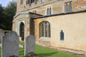 Edworth - St George. South aisle and  porch.