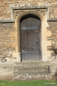 Elstow - St Mary and St Helena. South aisle, priest's door.