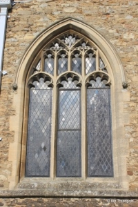 Elstow - St Mary and St Helena. South aisle, middle window.