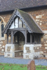 Eggington - St Michael. South porch. Eggington - St Michael. South porch.