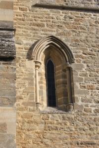 Felmersham - St Mary. South aisle, west window.