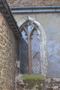 Harlington - St Mary. Chancel, north-west window.