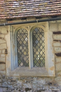 Hockliffe - St Nicholas. South porch west window.