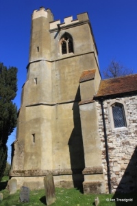 Hockliffe - St Nicholas. Tower from the south.