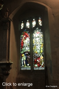 Henlow - St Mary. Chancel, south-east window, internal.