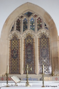 Flitton - St John the Baptist. Chancel east window.