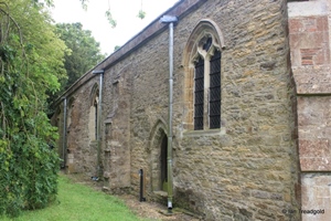 Keysoe, St Mary. North aisle from the north-west.