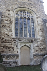 Marston Moretaine - St Mary. West window and door.