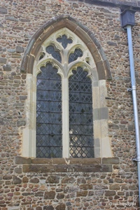 Langford, St Andrew. North aisle, eastern window.