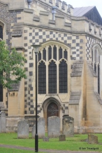 Luton - St Mary. Hoo Chapel, south window.