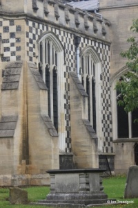 Luton - St Mary. Hoo Chapel, east windows.