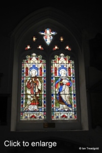 Luton - St Mary. South aisle, south-west window internal.