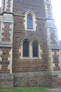 Linslade - St Barnabas. Tower west windows.