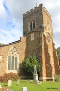 Maulden - St Mary. Tower from the north-west.