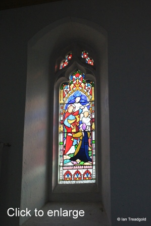 Maulden - St Mary. Chancel, south window internal.