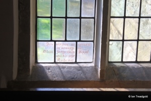 Milton Ernest - All Saints. Chancel, south-west window internal.