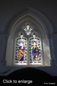 Old Warden - St Leonard. Chancel, south-western window internal.